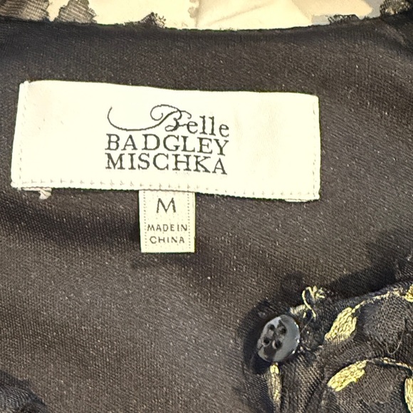 Badgley Mischka Black and Gold Kids Jacket - Picture 2 of 4